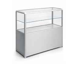 4-гранный прилавок, с порогом, 900мм