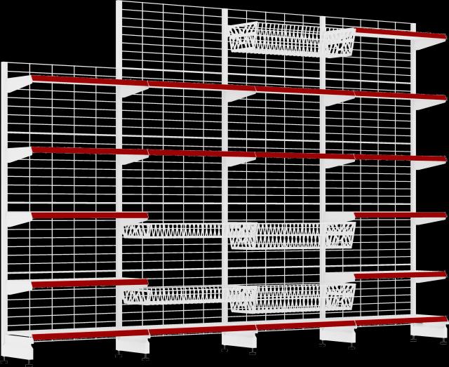 Сетчатые стеллажи