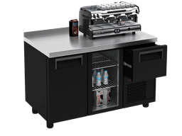 Холодильный стол Полюс COFFEE BAR 250 (T57 M2-1 9005/9006)