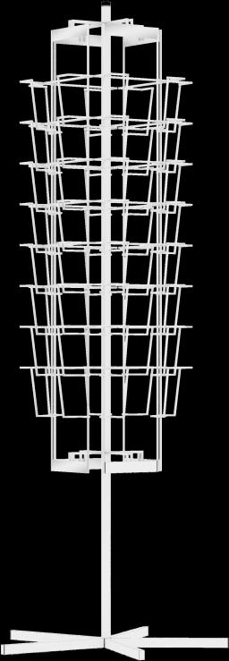 Буклетница напольная A4, 32 ячеек