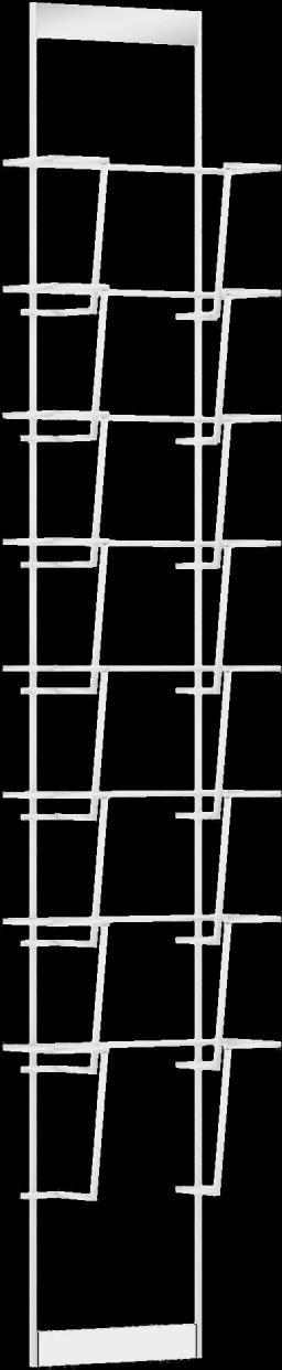 Буклетница навесная A4, 8 ячеек