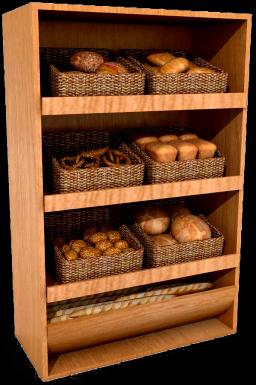 Торговый стеллаж, деревянный из ЛДСП